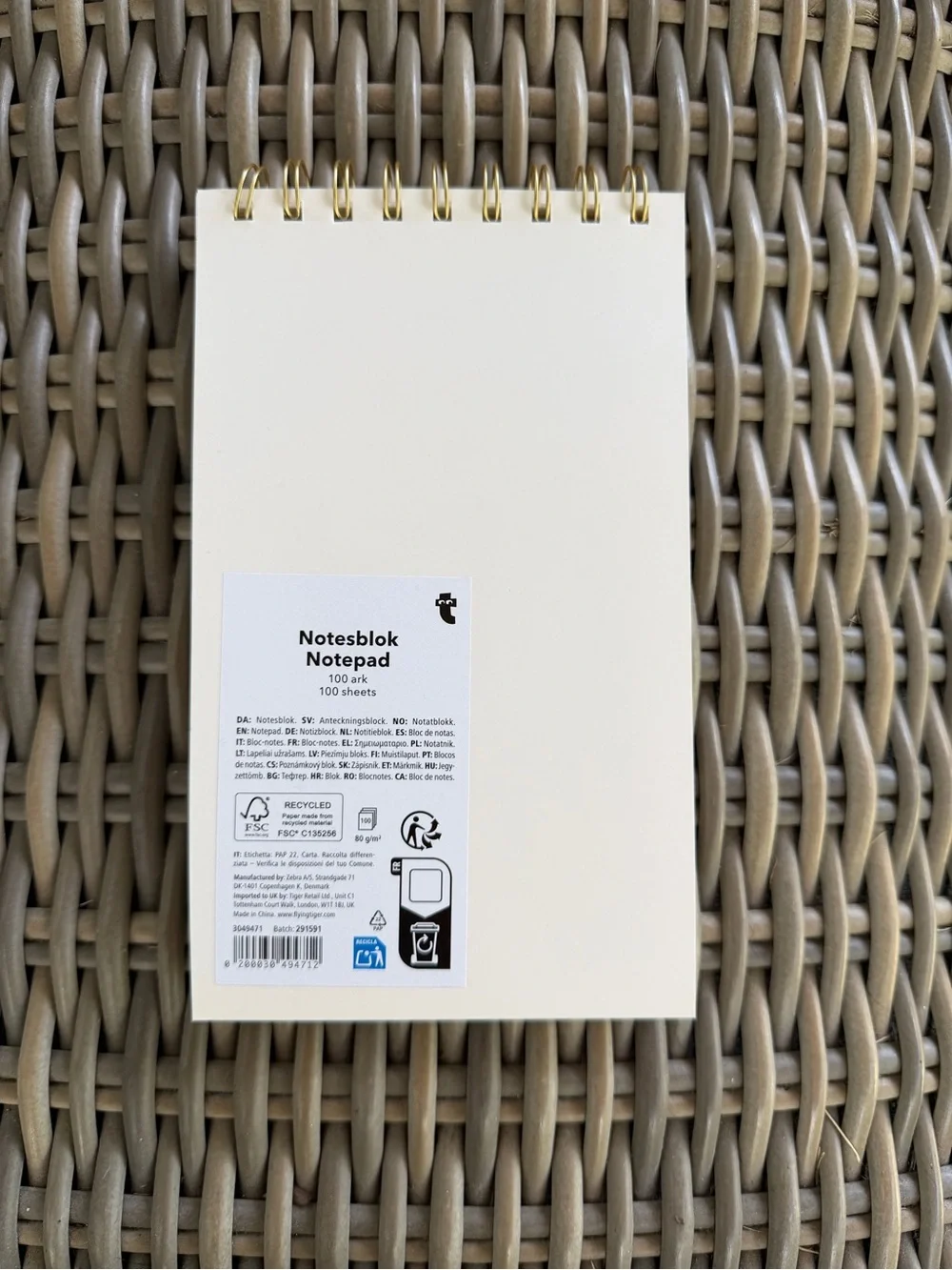 Flying Tiger Copenhagen - 'Notes for Future Me' Spiral Notebook